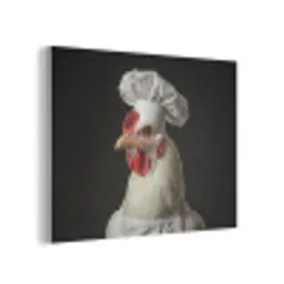 Kok - Rood - Kip PET vilt klein -3d