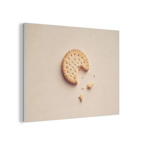 Koekje - Kruimels - beige PET vilt klein -3d
