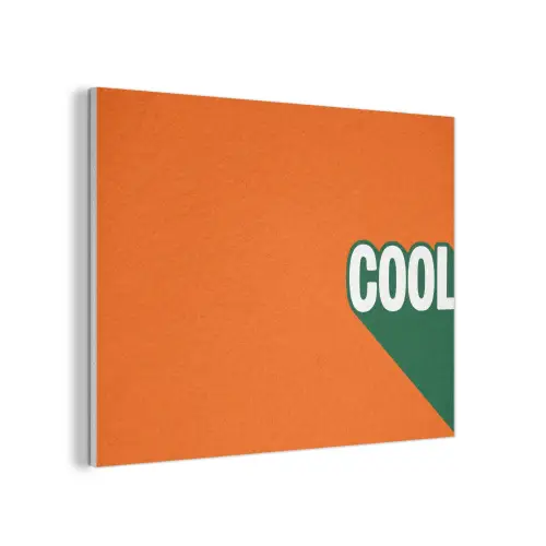 Cool - Oranje - Groen PET vilt klein -3d