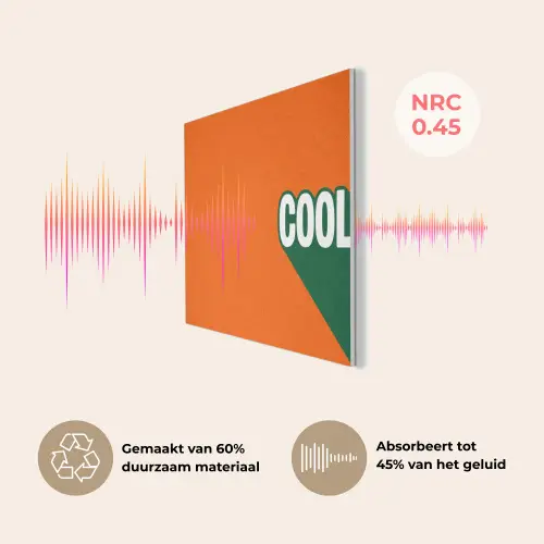 Cool - Oranje - Groen PET vilt klein -USP_NL