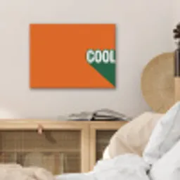 Cool - Oranje - Groen PET vilt klein -sfeer3