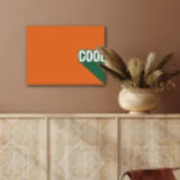 Cool - Oranje - Groen PET vilt klein -sfeer4