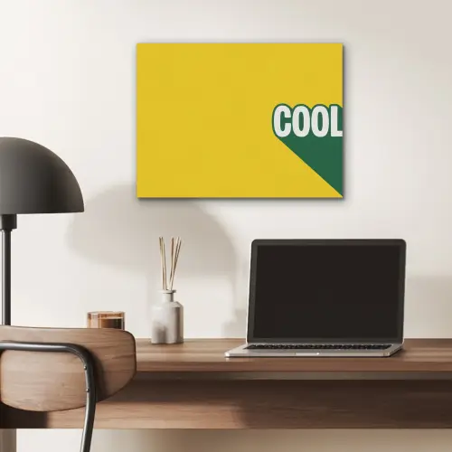 Cool - Geel - Groen PET vilt klein -sfeer5