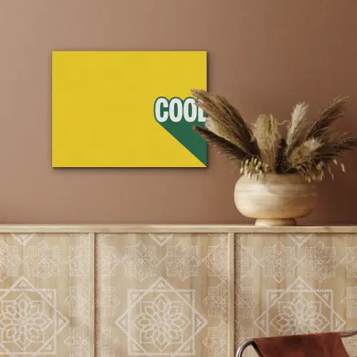 Cool - Geel - Groen PET vilt klein -sfeer4