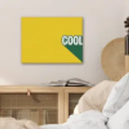 Cool - Geel - Groen PET vilt klein -sfeer3