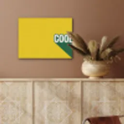 Cool - Geel - Groen PET vilt klein -sfeer4