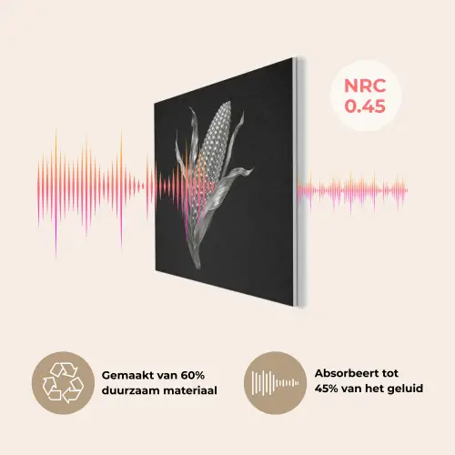 Maïskolf - Glanzend metaal - Elegant PET vilt klein -USP_NL