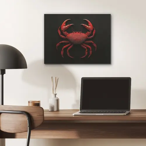 Krab - Rood - Vissen - Schaaldieren PET vilt klein -sfeer5