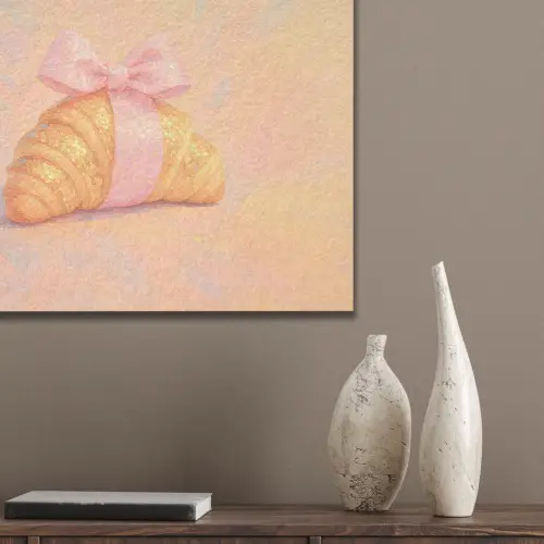 Croissant - Strik - Roze PET vilt klein -sfeer6_closeup