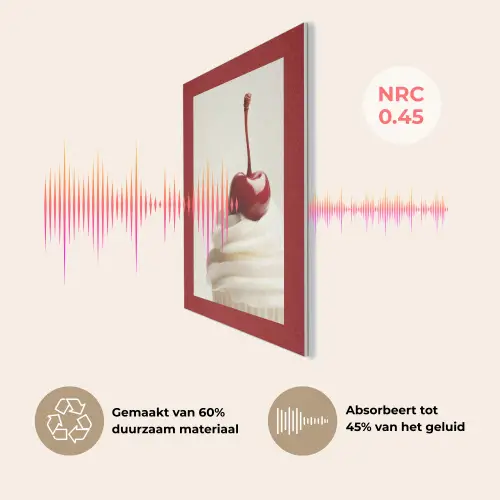 Cupcake - Kers - Rood PET vilt klein -USP_NL
