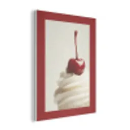 Cupcake - Kers - Rood PET vilt klein -3d