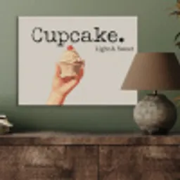 Cupcake - Zoet - Kers PET vilt klein -sfeer2