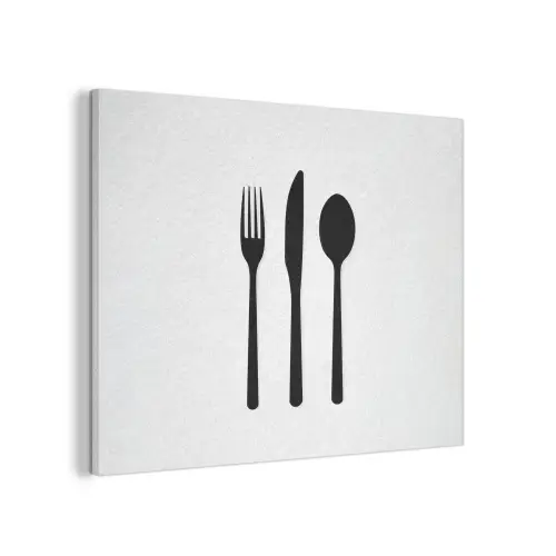 Bestek - Zwart - Simpel PET vilt klein -3d