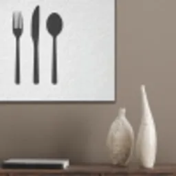 Bestek - Zwart - Simpel PET vilt klein -sfeer6_closeup