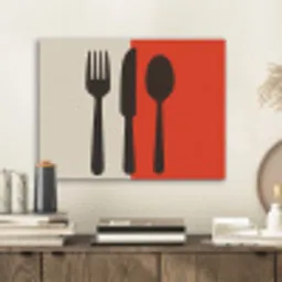 Bestek - Rood - Wit PET vilt klein -sfeer1