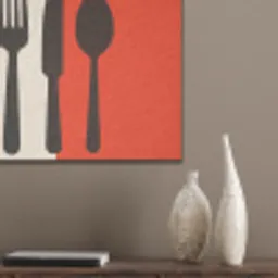 Bestek - Rood - Wit PET vilt klein -sfeer6_closeup