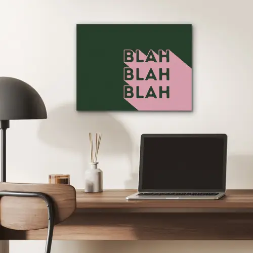 Donkergroen - Tekst - Schaduw - Grafisch PET vilt klein -sfeer5