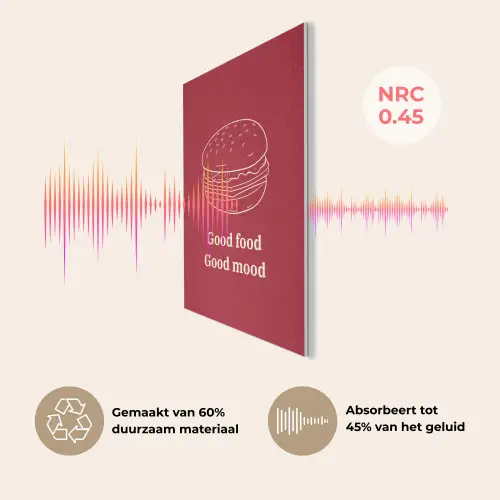 Dieprood - Lijntekening - Tekst - Hamburger PET vilt klein -USP_NL