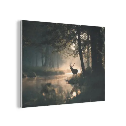 Hert - Bosbeek - Mystiek PET vilt klein -3d