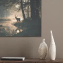 Hert - Bosbeek - Mystiek PET vilt klein -sfeer6_closeup