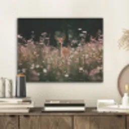 Hert - Wilde bloemen - Bos PET vilt klein -sfeer1
