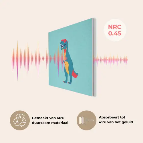 Dinosaurus - Blauw - Zonnebril PET vilt klein -USP_NL