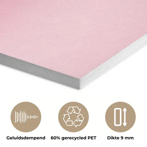 Disco - Kersen - Roze PET vilt klein -closeup_NL