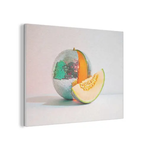 Disco - Discobal - Meloen - Pastel PET vilt klein -3d