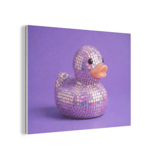 Disco - Eend - Paars PET vilt klein -3d