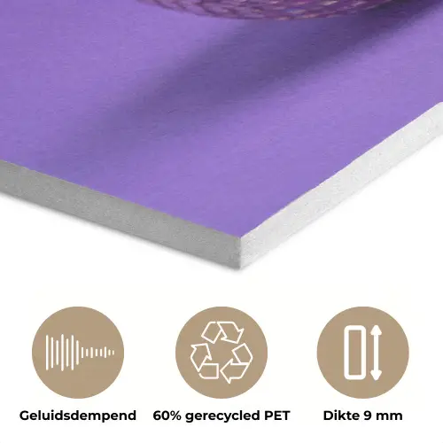Disco - Eend - Paars PET vilt klein -closeup_NL