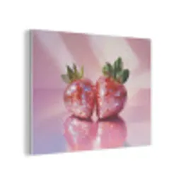 Disco - Fruit - Glitter - Strawberry PET vilt klein -3d