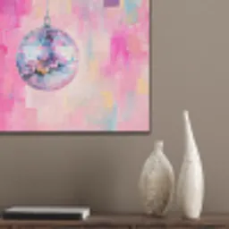 Discobal - Pink - Verf PET vilt klein -sfeer6_closeup
