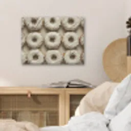 Donuts - Chocolade - Wit - Beige PET vilt klein -sfeer3