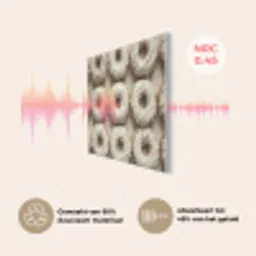 Donuts - Chocolade - Wit - Beige PET vilt klein -USP_NL