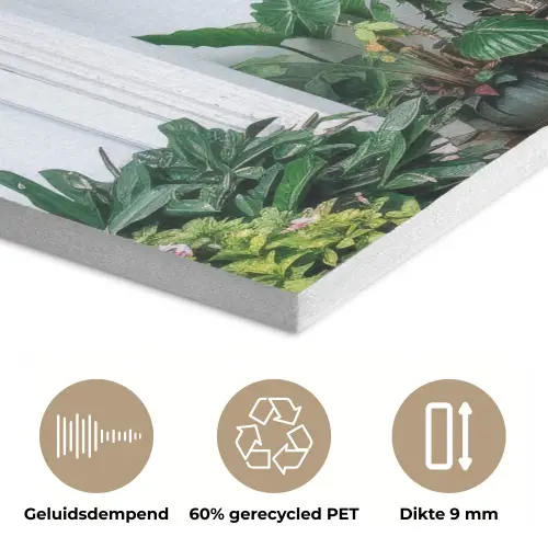Deur - Patronen - Planten PET vilt klein -closeup_NL