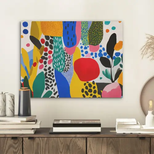 Stippen - Vormen - Modern - Kleuren PET vilt klein -sfeer1