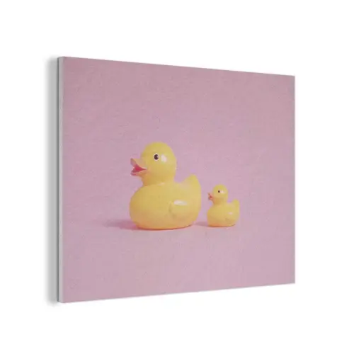 Eendjes - Vrolijk - Roze PET vilt klein -3d