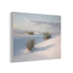 Duinen - Gras - Wolken - Beige PET vilt klein -3d