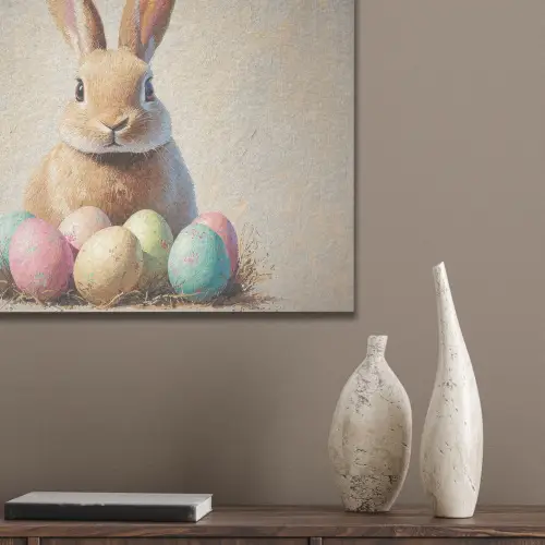 Paashaas - Pastel - Eieren PET vilt klein -sfeer6_closeup