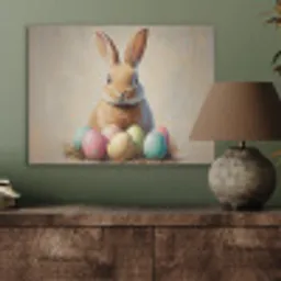 Paashaas - Pastel - Eieren PET vilt klein -sfeer2