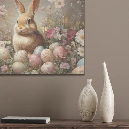 Paashaas - Lente - Paaseieren PET vilt klein -sfeer6_closeup