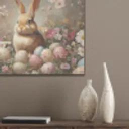Paashaas - Lente - Paaseieren PET vilt klein -sfeer6_closeup
