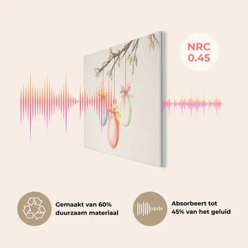 Paastak - Strikje - Eieren PET vilt klein -USP_NL