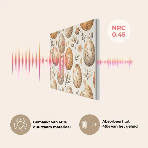 Paaseieren - Bruin - Bloemen PET vilt klein -USP_NL