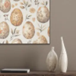 Paaseieren - Bruin - Bloemen PET vilt klein -sfeer6_closeup