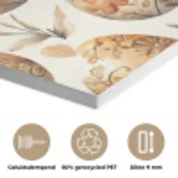 Paaseieren - Bruin - Bloemen PET vilt klein -closeup_NL