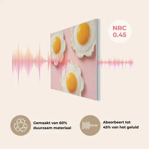 Eieren - Bloem - Roze PET vilt klein -USP_NL
