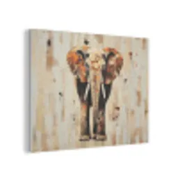 Olifant - Slurf - Mozaïek - Abstract PET vilt klein -3d
