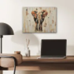 Olifant - Slurf - Mozaïek - Abstract PET vilt klein -sfeer5
