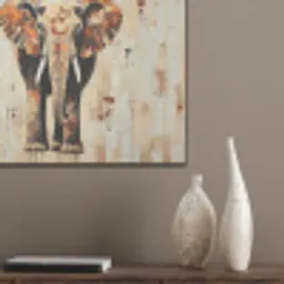 Olifant - Slurf - Mozaïek - Abstract PET vilt klein -sfeer6_closeup